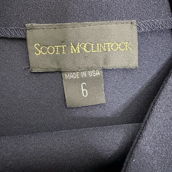 Scott McClintock Skirt Set Jacket 3 Piece Set Women's Navy Blue Size 6 - Picture 10 of 12